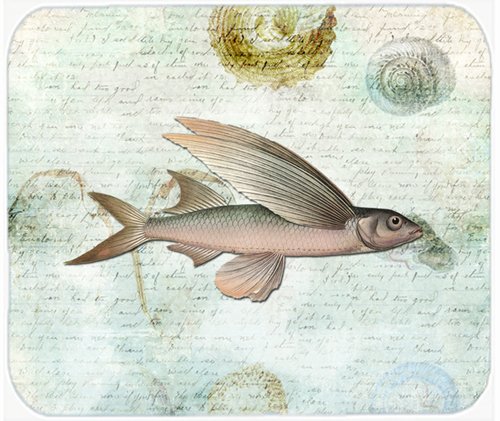 Caroline's Treasures SB3042MP Beach Fly Fish Mouse Pad, Hot Pad or Trivet for Home Office Gaming Working Computers Laptop Mouse Mat,Washable Large