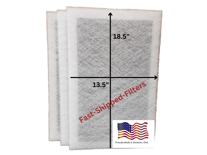 Fast-Shipped-Filters 3 Pack 15x21 Replacement Filter Pads Compatible with Perfert Air Plus Air Cleaner 15x21 Refill White
