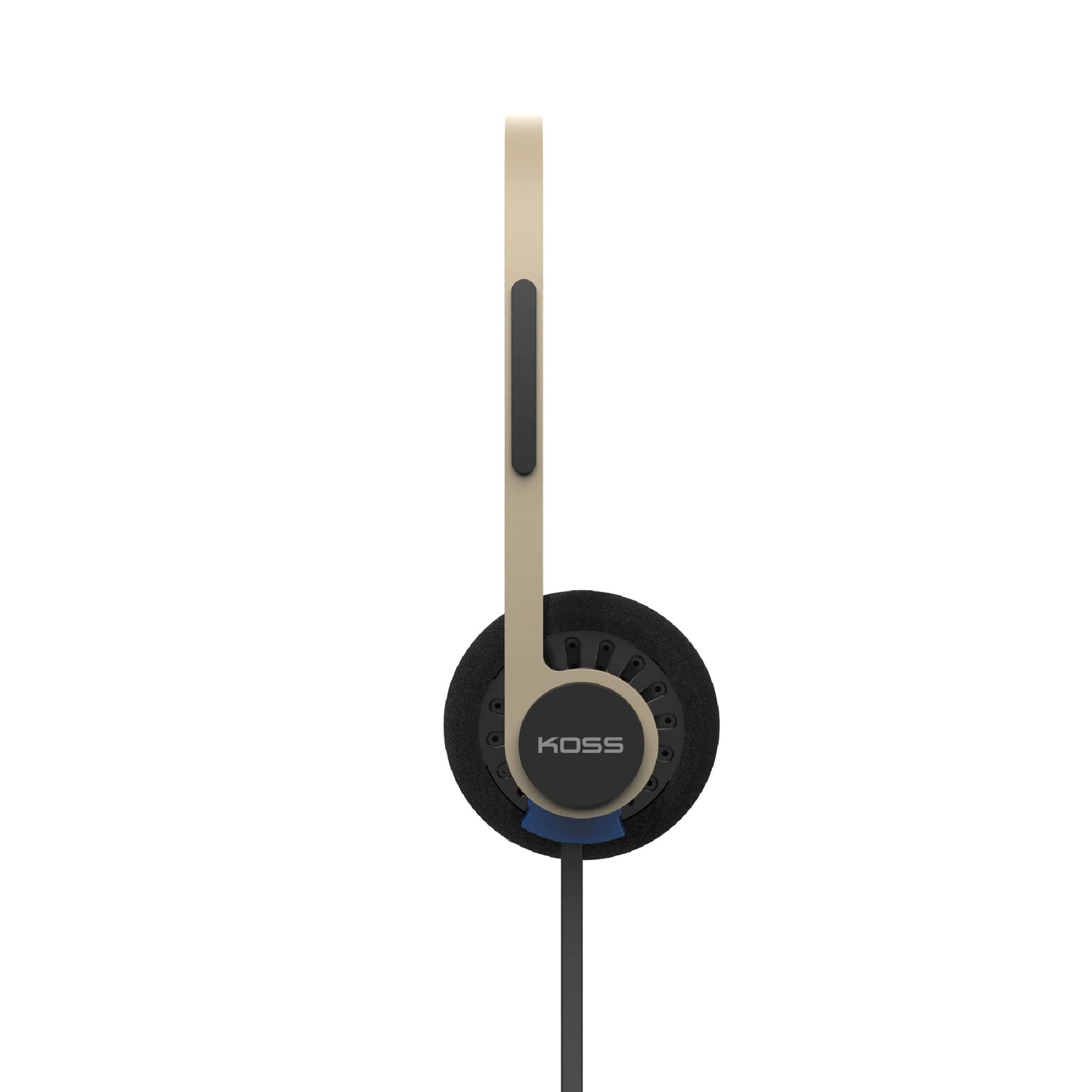 Koss KPH40 Utility On-Ear Headphones, Rhythm Beige, Interchangeable Cord
