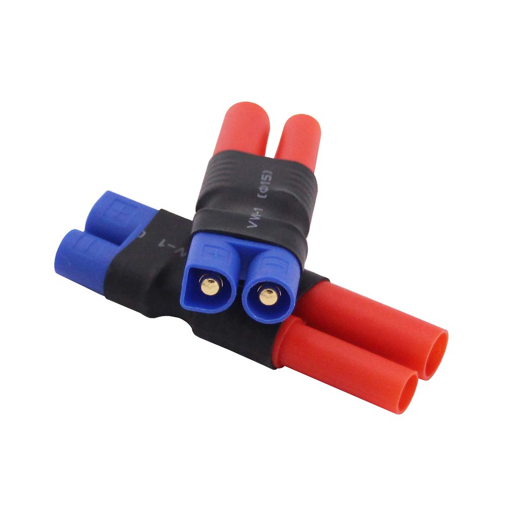 BDHI 3pcs No Wires Adapters: EC3 Male to HXT 4mm with Housing Connector Adapter(B103-3)