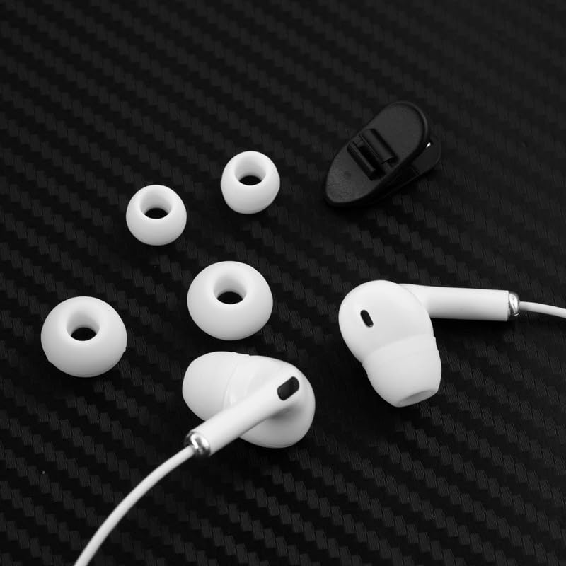 Accessonico Long Wired Headphones Earbuds Cord Earphones for TV PC (10FT 3 Meter) Extra Cable in-Ear for 3.5mm Audio Output Stereo 3 Pole Headset