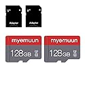 2 Pack 128 GB Micro Memory Card with Adapter, TF Memory Card Class 10, Mini Memory Card for Smartphone/Tablet/Camera/Personal Computer (128GB*2-U1)