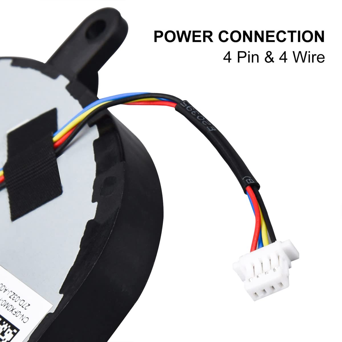 Replacement CPU Cooling Fan for Dell Inspiron 17 5770 5775 3790 3793 / Inspiron 15 5570 5575 / Latitude 3590 Series 0FX0M0 DC28000K9D0 DFS1503055P0T