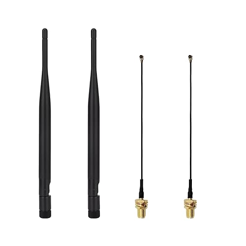 2 Sets 915MHz WiFi Antenna LoRa Indoor 3dBi Gain Omni with SMA Male Connector for Meshtastic LORA32 915MHz ESP32 LoRa OLED Board with 5.9in IPEX Cable