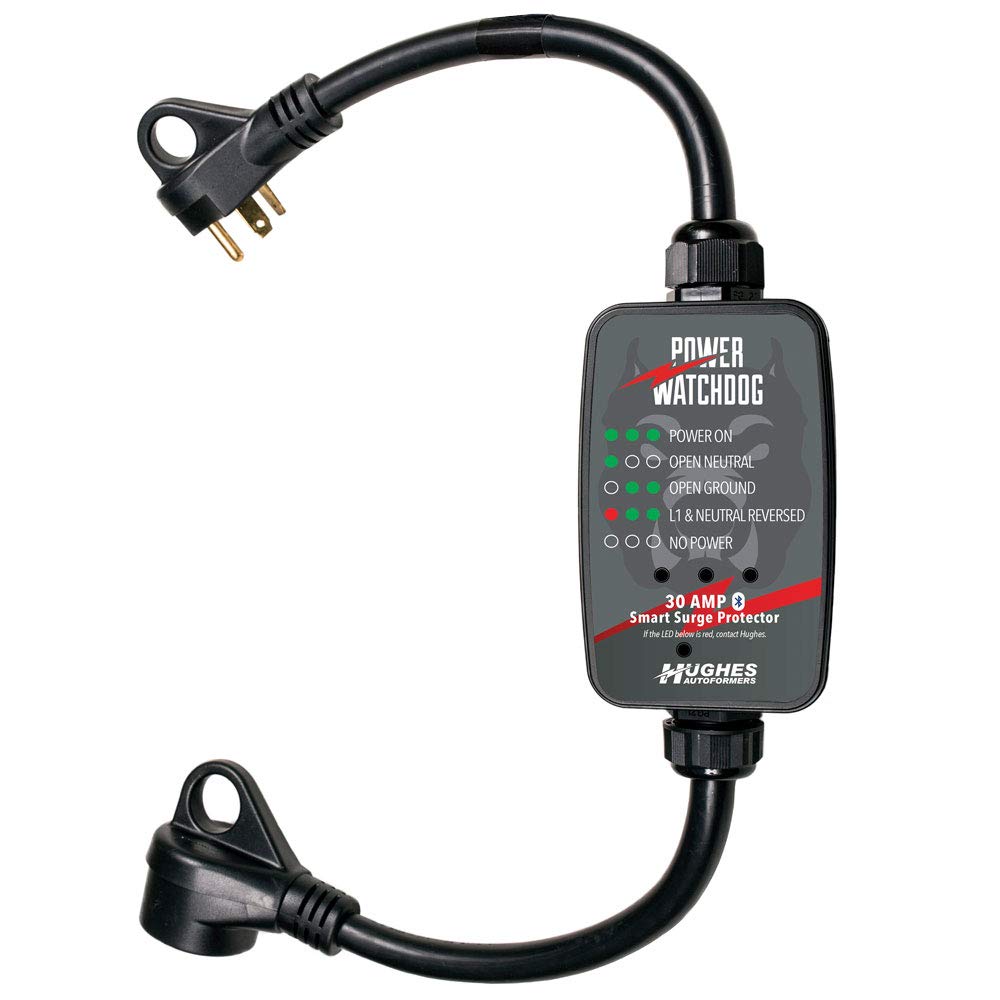 Power Watchdog PWD30, Bluetooth Surge Protector, 30 Amp, Portable, 14 Inch