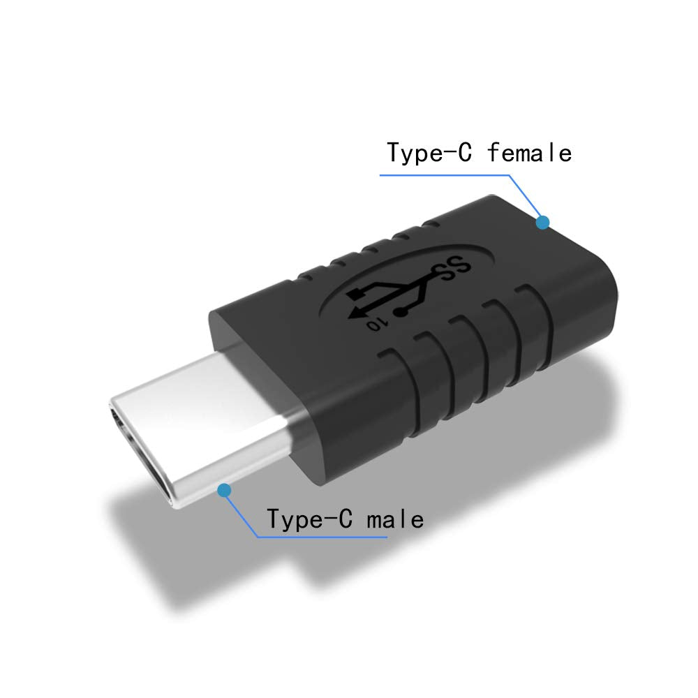 rgzhihuifz USB C Male to USB C Female Adapter, Converter, Support Data Synchronization and Charging, Suitable for Mobile Phones, Computers, Notebook…