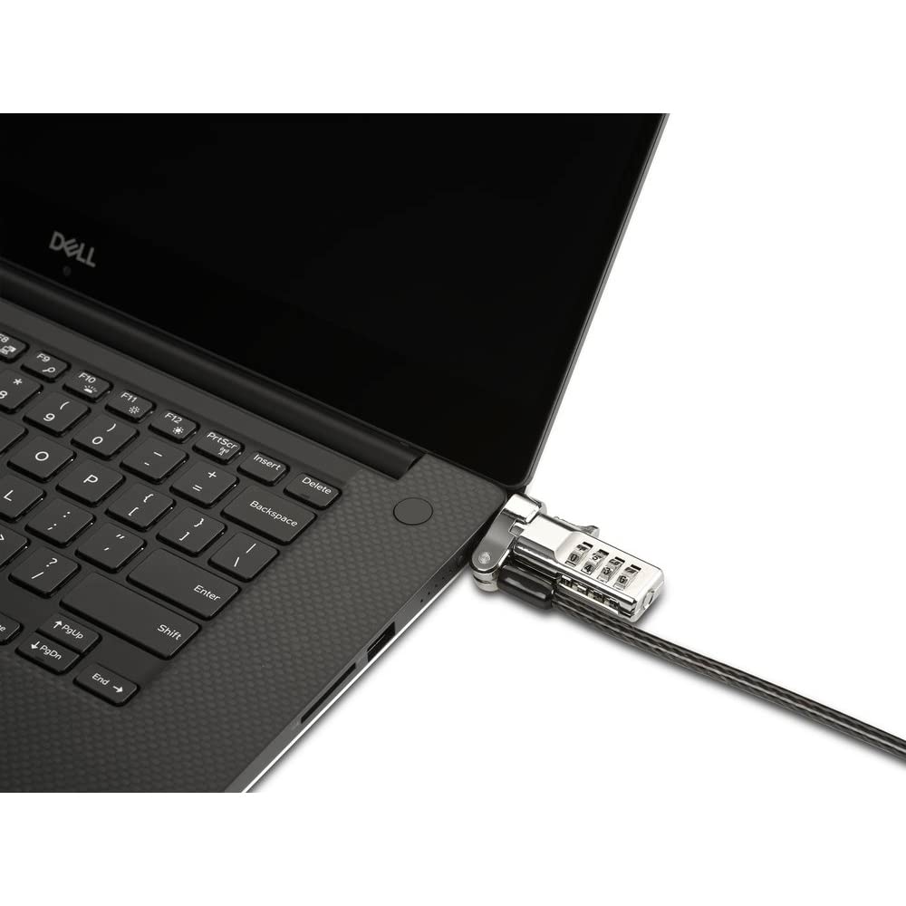 Kensington Universal 3-in-1 Combination Laptop Lock - Preset - Carbon Steel, Plastic - 6 ft - for Notebook