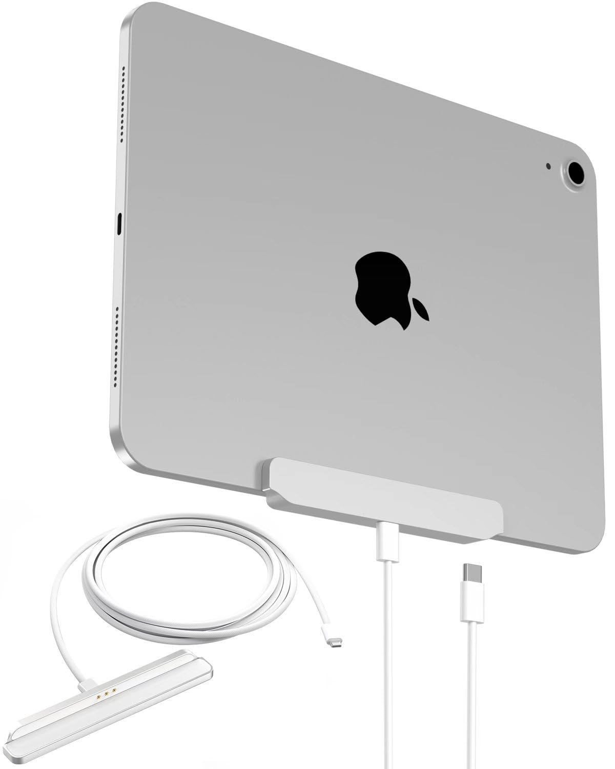 Magnetic Wireless Charger for iPad 10th Generation, iPad (A16) Only, 18W Fast Charging Smart Connector Alloy Wireless Charging Pad with USB-C Cord