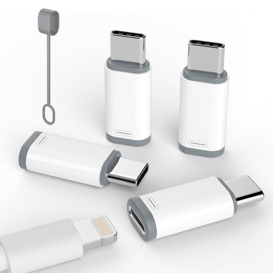 Thousover 4 Pack Lightning to USB C Adapter for iPhone 15/16/17 Pro/17 Pro Max,for iPhone 17/16 Charger,17/16 Accessories,Fast Charging & Data…