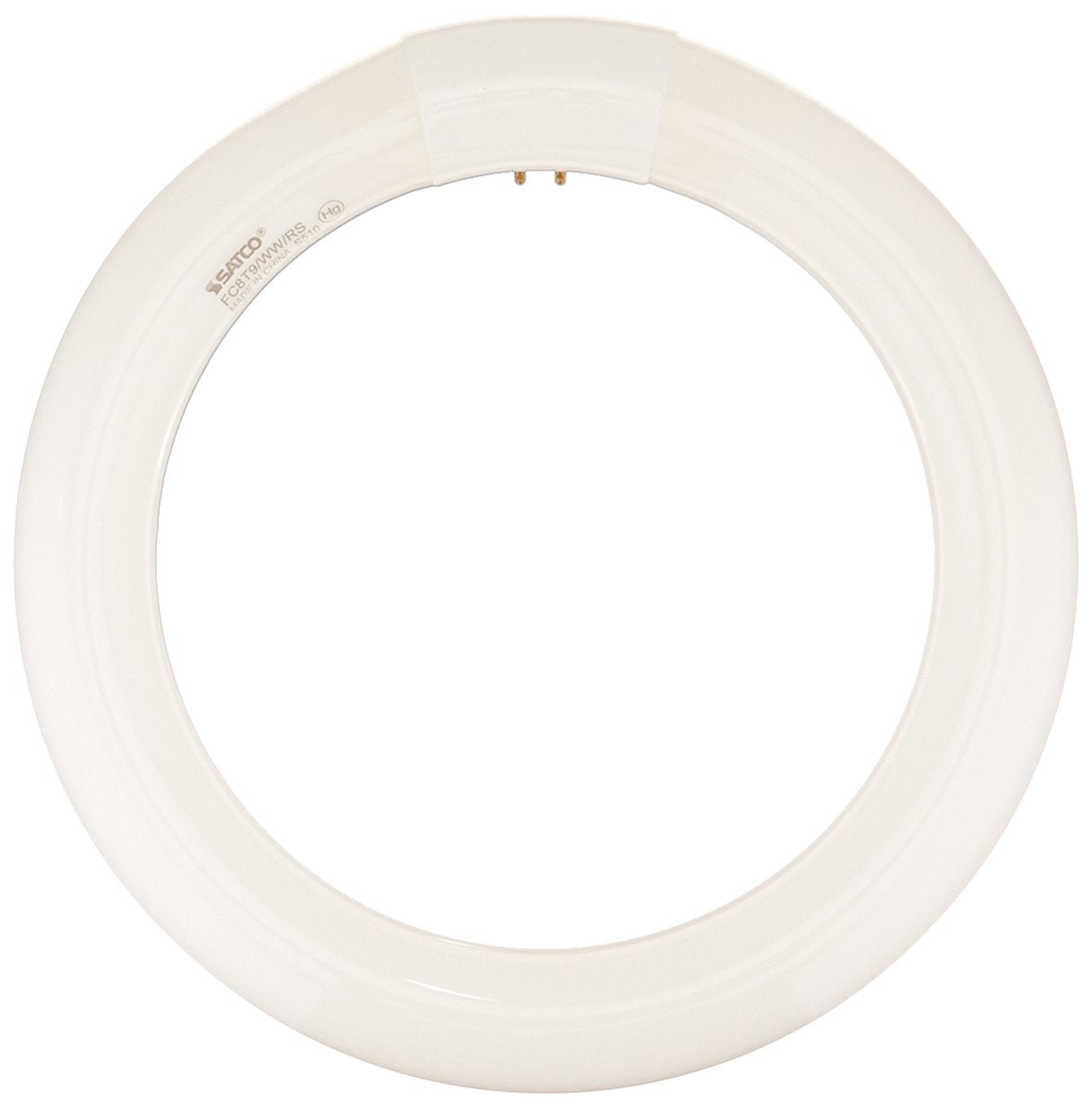 Satco S6502 3000K 22-Watt 4 Pin T9 Circline Lamp, Warm White