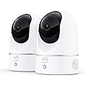 eufy Security, 2K Indoor Cam Pan & Tilt 2-Cam Kit, Plug-in Security Indoor Camera with Wi-Fi, IP Camera, Human & Pet AI, Voice Assistant