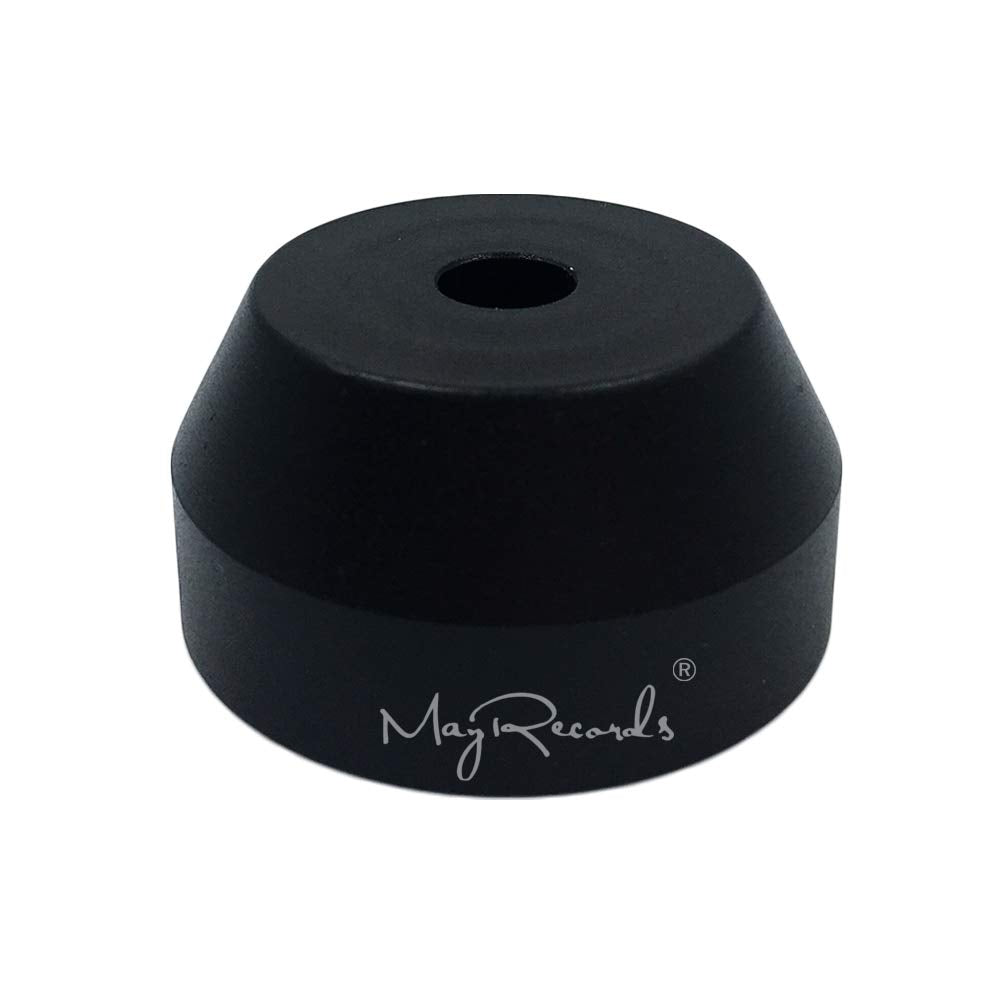 45 RPM Black Adapter Durable Solid Aluminum Center Adapter for 7 inch Records Vinyl 1