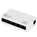 NRS 5-Port Wired Ethernet Switch - Unmanaged Ethernet Splitter for Home or Office, Plug-and-Play, Desktop or Wall Mount, 10/100 MB Ethernet Extender