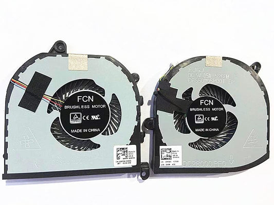 Fleshy Leaf New CPU+GPU Cooling Fan Replacement for Dell XPS 15 9570 Precision 5520 5530 M5520 M5530 Series 008YY9 0TK9J1 TK9J1 08YY9