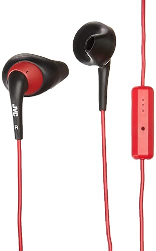 JVC HAENR15B Gumy(R) Sports Earbuds with Microphone (Black)