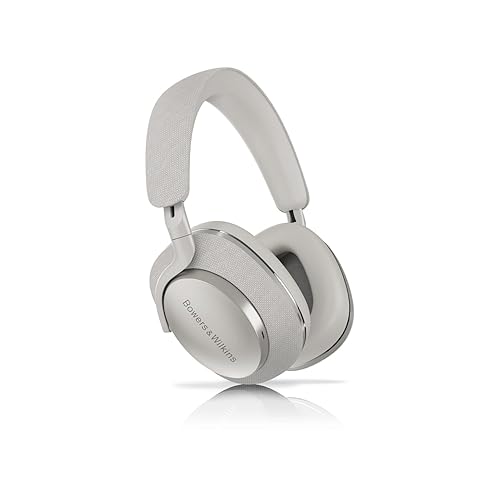 Bowers & Wilkins Px7 S2 Over-Ear Headphones - Advanced Noise Cancellation, Technical Fabrics, 30-Hour Battery Life, 15-Min Quick Charging, Grey