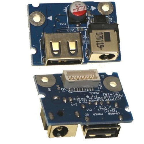 Kam Kin DC Power Jack Board with USB Port for Ideapad G480 G485 G580 LG4858 55.4SG03.001G G580 G585 G575 Y470 G560 N586 N586-7540 N586-754084U, DC-in