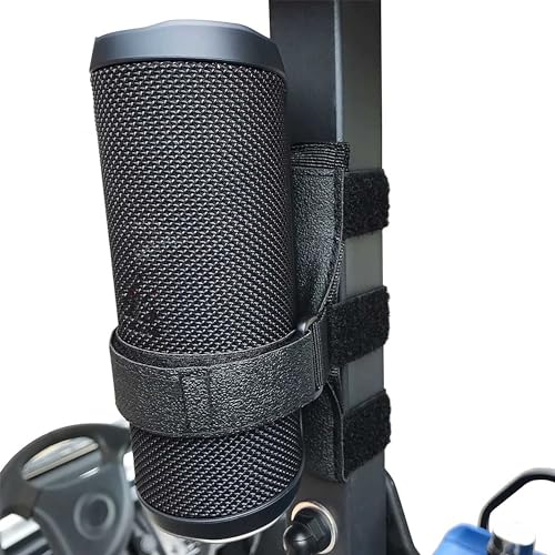 HomeMount Portable Speaker Mount for Golf Cart Accessories - Adjustable Strap Fits Bluetooth Wireless Speaker Strap Attachment to Heater/Beach