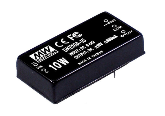 MEAN WELL DKE10A-05 -/+5V -/+100~-/+1000mA 10W DC-DC Regulated Dual Output Converter DC/DC Converter