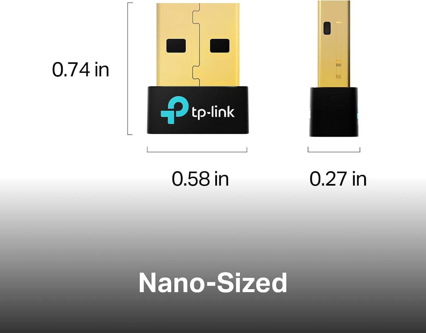 TP-Link USB Bluetooth 6.0 Adapter for PC, UB600 Nano Bluetooth Dongle, Wireless Receiver & Transmitter, Supports Windows 11/10/8.1/7, Compact Design