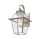 Livex Lighting 2181-91 Westover 1 Light BN Outdoor Wall Lantern, Brushed Nickel