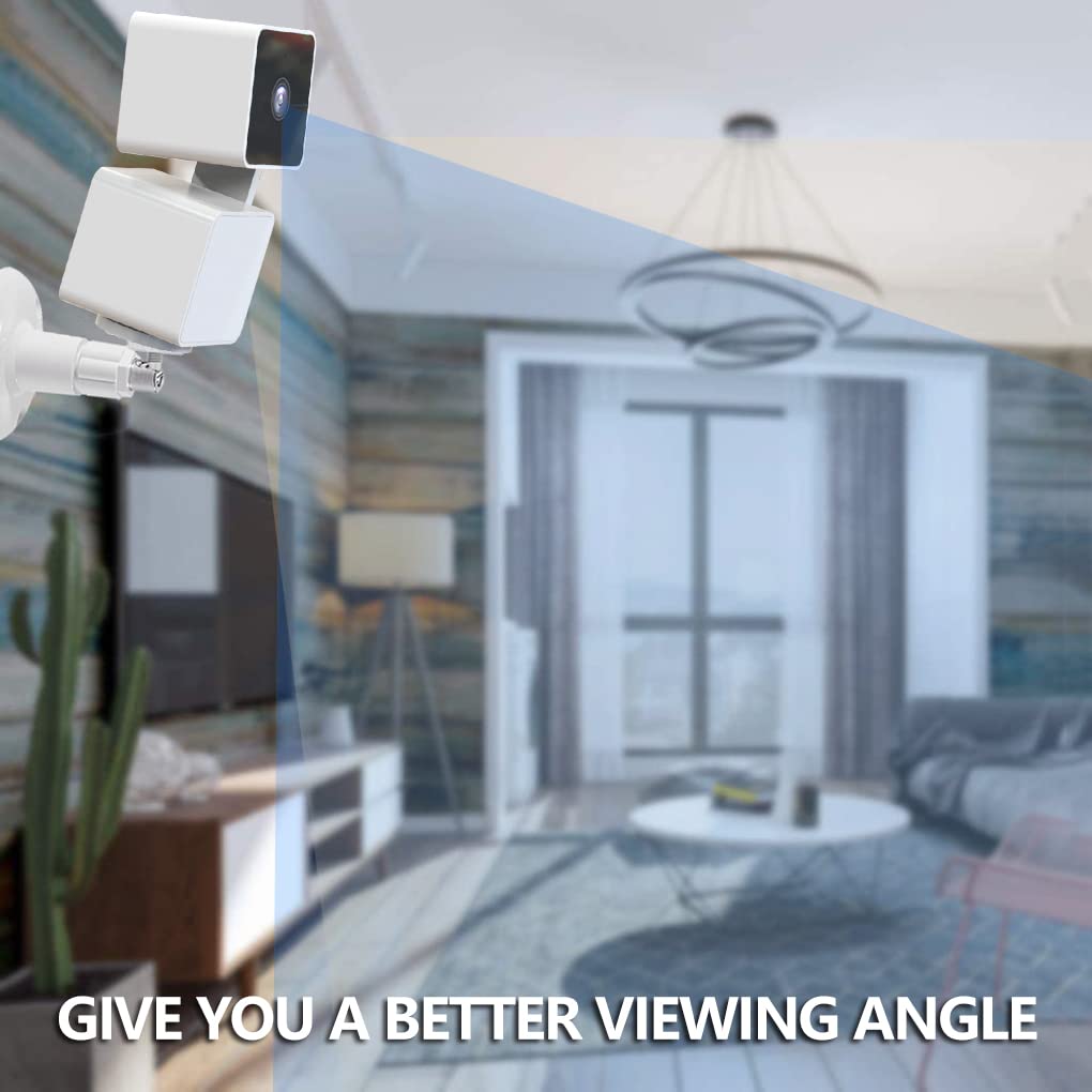 Wall Mount for Wyze Cam Pan V3 and Wyze Cam V4 and V3 and Wyze Cam Outdoor, 3 Pack 360 Degree Swivel Adjustable Wall Mount Bracket for Wyze Outdoor