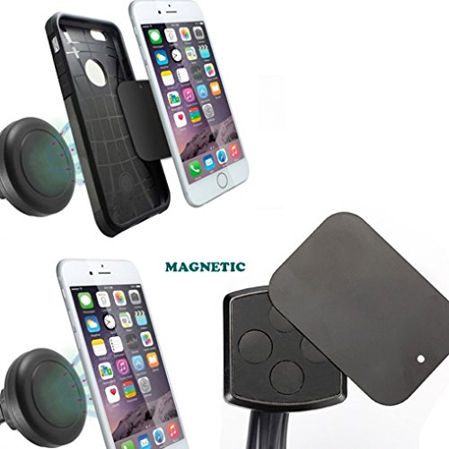 Premium Quality Magnetic Car Mount AC Air Vent Holder for Cricket Alcatel OneTouch Idol 3 - Cricket HTC Desire 626s - Cricket LG Escape 2 - Cricket LG