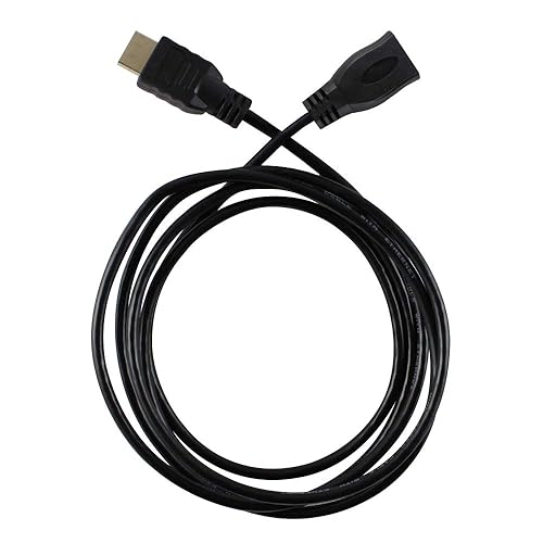 Harper Grove 6FT HDMI Male to HDMI Female Gold Plated Extender Cable, Black, for 1080P 3D 4K DVD HDTV LCD LED Plasma PS3 TV Wii Xbox