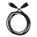 Harper Grove 6FT HDMI Male to HDMI Female Gold Plated Extender Cable, Black, for 1080P 3D 4K DVD HDTV LCD LED Plasma PS3 TV Wii Xbox