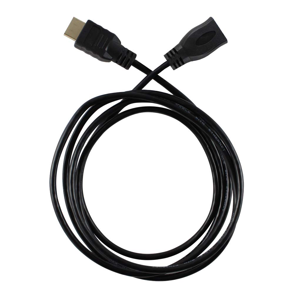 Harper Grove HDMI V 1.4 Extension Cable, 6FT HDMI Male to HDMI Female Gold Plated Extender Cable, Black, for Devices That use an HDMI Port