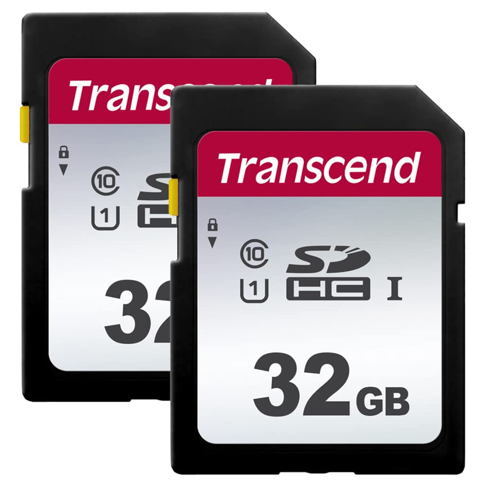 Transcend Digital Camera 32 GB Memory Card, Compatible with Canon PowerShot ELPH 180 Digital Camera Memory Card 2 x 32GB Secure Digital High Capacity
