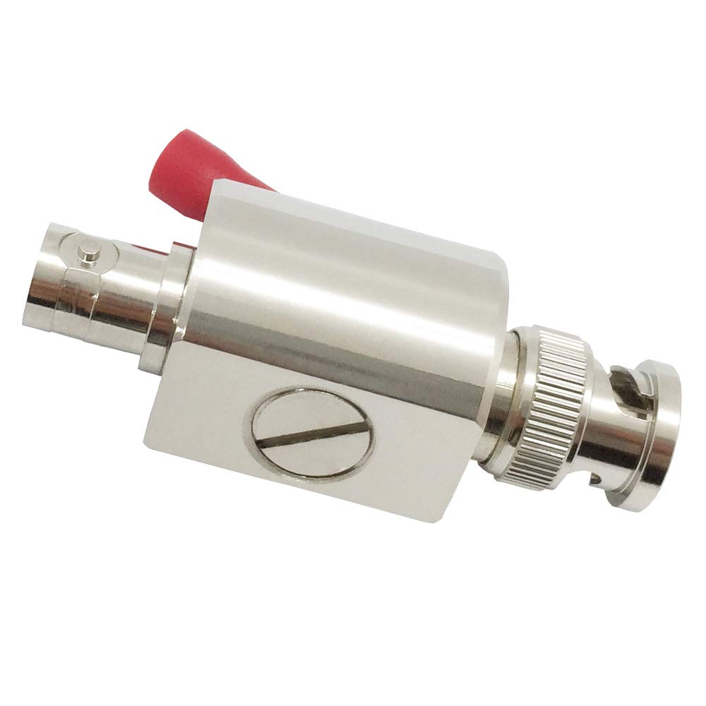 RFiotasy Lightning Arrester BNC Lightning Protection Device Male to Female DC-3GHz for Communication, Monitoring Equipment, Ethernet Signal Surge
