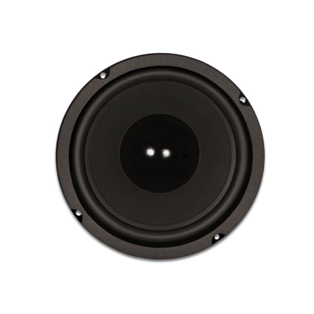 Goldwood Sound GW-6028 Rubber Surround 6.5" Woofer 170 Watts 8ohm Replacement Speaker, Black