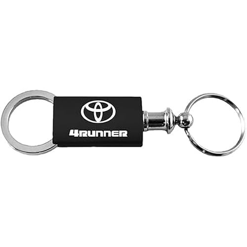 AU-TOMOTIVE GOLD, INC. Officially Licensed Black Anodized Aluminum Valet Key Fob for Toyota 4Runner