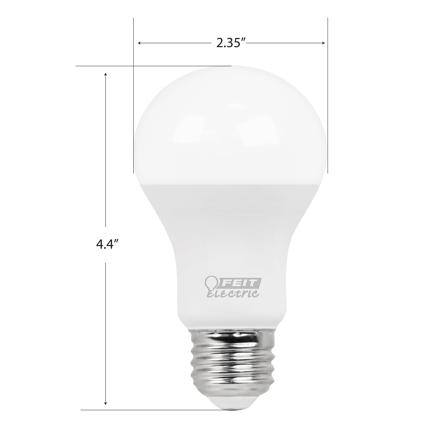 Feit Electric A450/827/10KLED Lamp, 1-Pack, Soft White