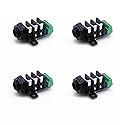 Treedix 4PCS TRS Jack Breakout Board PCB Pannel Mount 6pin 1/4'' 6.35mm Female Socket Stereo Headphone Jack