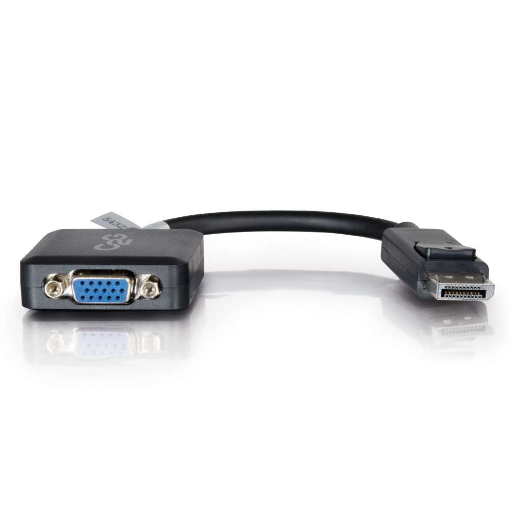C2G / Cables to Go 54323 DisplayPort Male to VGA Female Adapter Converter, Bl