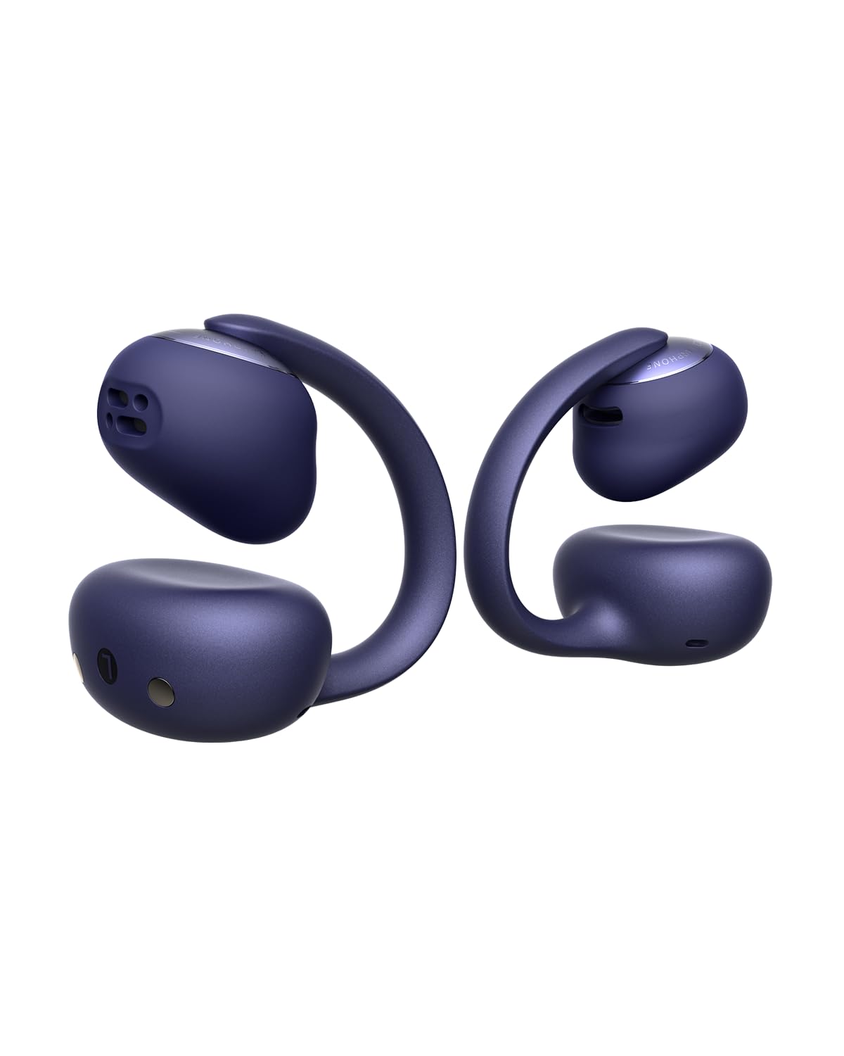 Baseus Bowie MC2 Open Ear Clip On Earbuds, CloudComfort 2.0 Wrap-Around Design, LDAC Hi-Res Audio, Bluetooth 6.0, 55H Playtime, 4-Mic AI Clear Call