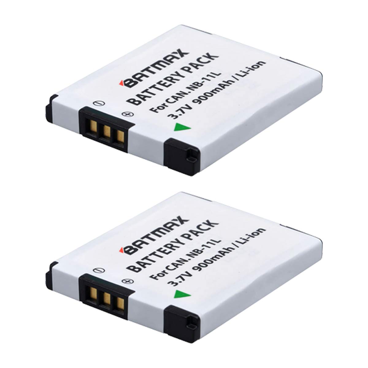 Batmax 2Pcs NB-11L NB-11LH Battery + USB LED Charger for Canon PowerShot A2300, A2400, A2500, A2600, A3400, A3500, A4000, ELPH 190, 180, 170, 160