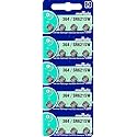 Murata 364 SR621SW Battery 1.55V Silver Oxide Watch Button Cell Contractor Pack (20 Batteries)
