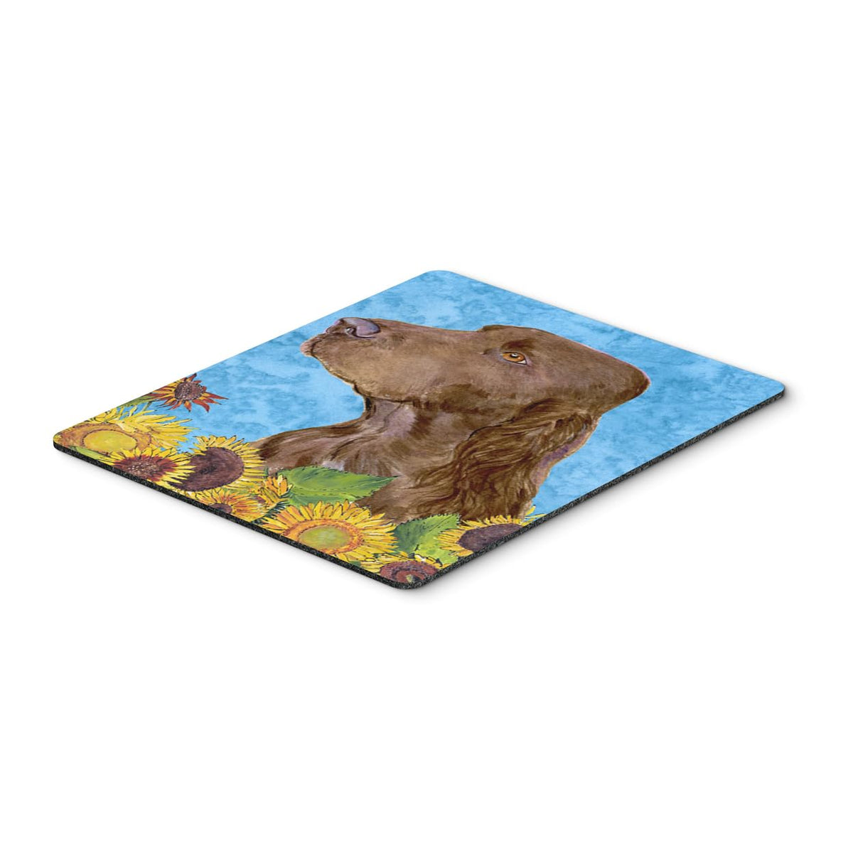 Caroline's Treasures SS4159MP Field Spaniel in Summer Flowers Mouse Pad, Hot Pad or Trivet for Home Office Gaming Working Computers Laptop Mouse