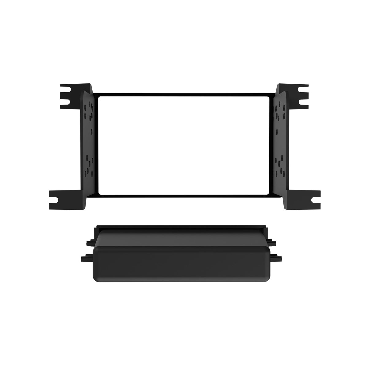 Metra 99-7015CHG Single DIN Dash Kit with Pocket for 2014- Mitsubishi Outlander (Charcoal)
