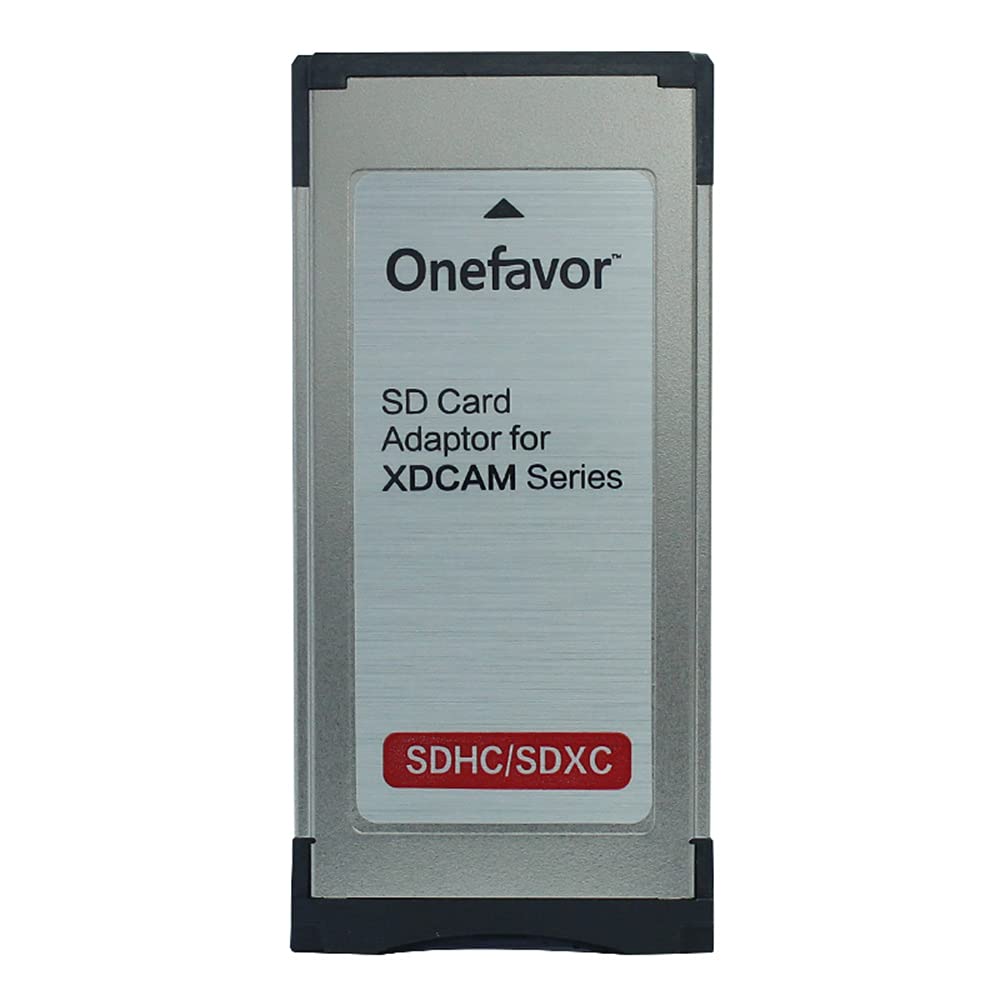 onefavor SXS Card Adapter for Sony SXS-1 EX1R EX280 SD SDHC SDXC Card into SXS Memory Card ExpressCard Adaptor for Sony XDCAM Cameras