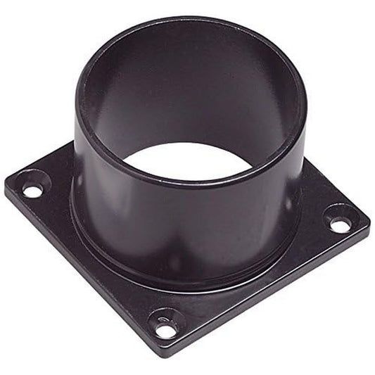 Design House Outdoor Pier Mount Base for Post Lights, Fits Standard 3-Inch Post Top Lanterns, Weather-Resistant Cast Aluminum, Black Finish, Mounting