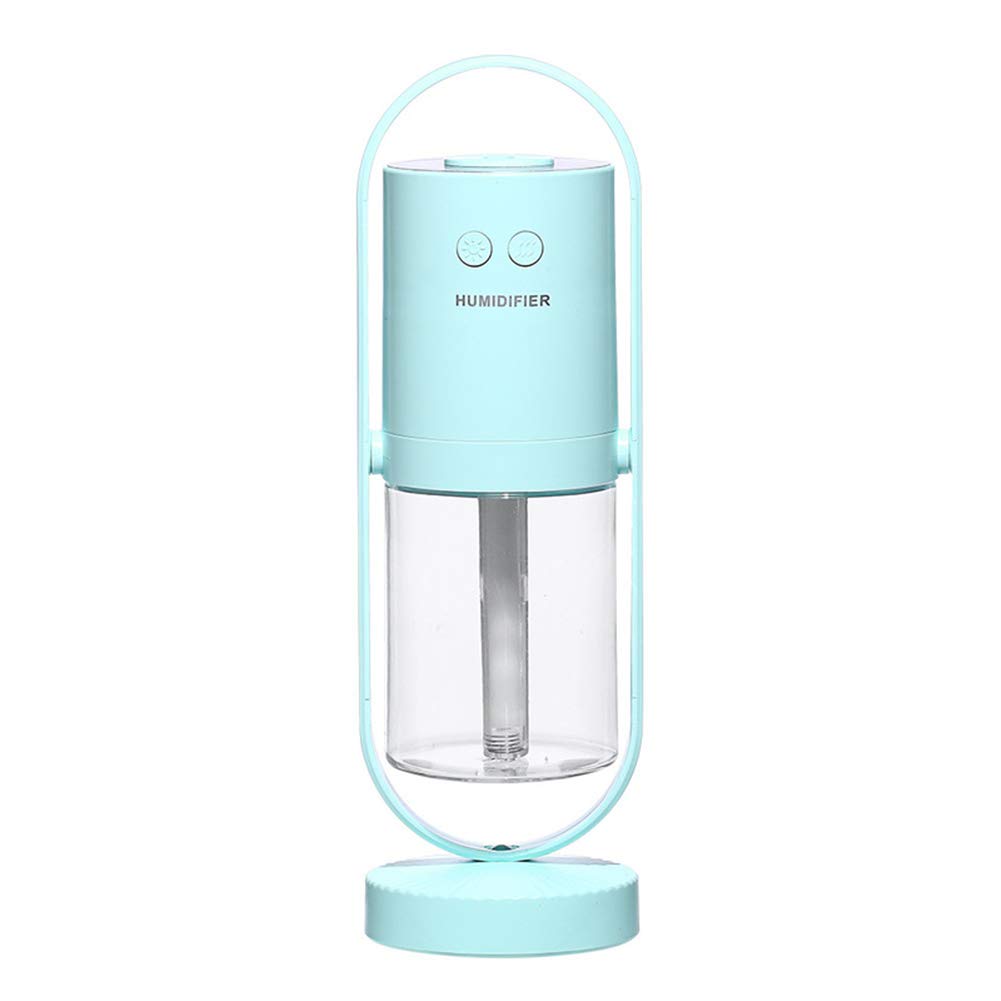Acrodi Mini USB Portable Air Purification Sprayer Lantern Humidifier for Car, Travel, Office, Baby Bedroom with Night Light, Light Blue