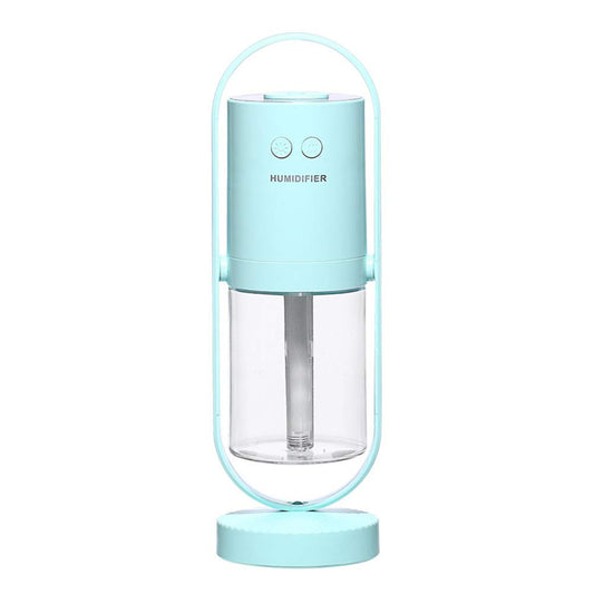 Acrodi Mini USB Portable Air Purification Sprayer Lantern Humidifier for Car, Travel, Office, Baby Bedroom with Night Light, Light Blue