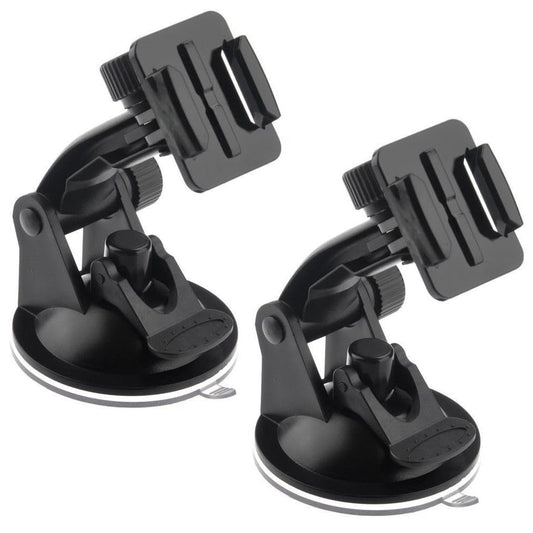 ThtRht 2 Pack Suction Cup Car Mount Action Camera Holder with Quick Release Buckle Clip Car Windshield Stand for Gopro Hero Fusion DJI Osmo Underwater