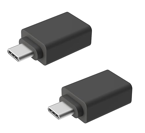 ienza USB-C to USB-A Adapter Converter for MacBook, PC, Android, iPhone, Receiver Dongle, Keyboard, Mouse, Webcam, Camera File Transfer, Portable…