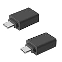 ienza USB-C to USB-A Adapter Converter for MacBook, PC, Android, iPhone, Receiver Dongle, Keyboard, Mouse, Webcam, Camera File Transfer, Portable…