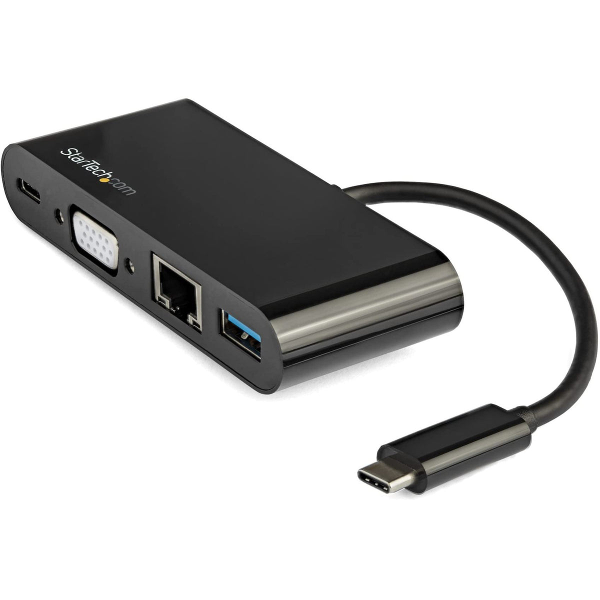 StarTech.com USB C Multiport Adapter - Mini USB-C Dock w/ Single Monitor VGA 1080p Video - 60W Power Delivery Passthrough - USB 3.1 Gen 1
